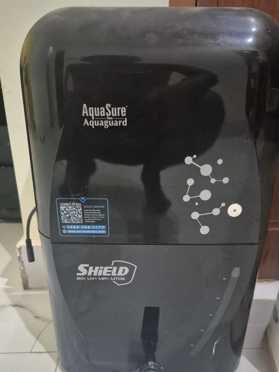 AquaSure Shield serviced in Domestic, Lucknow — RO + UV + MTDS unit cleaned, sanitised and TDS re-set.