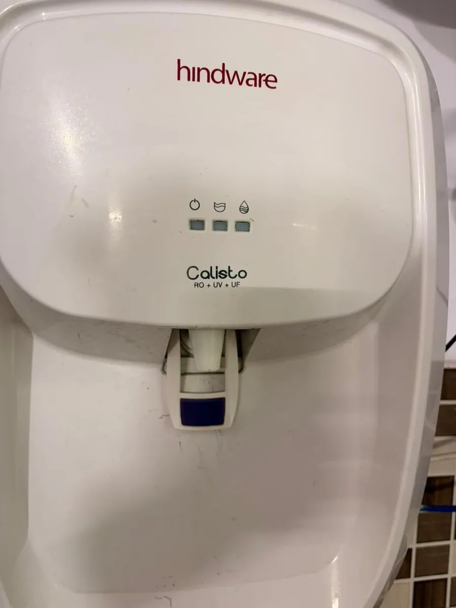 Hindware Calisto serviced in Domestic, Lucknow — RO + UV + UF service with a genuine replacement filter set.